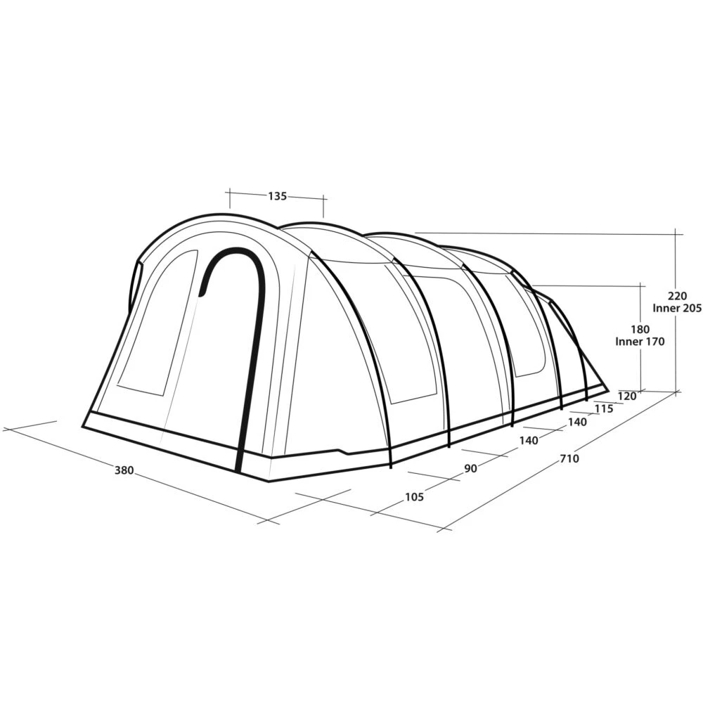 Outwell Phoenix 6+2 Tent (2025) - Image 8