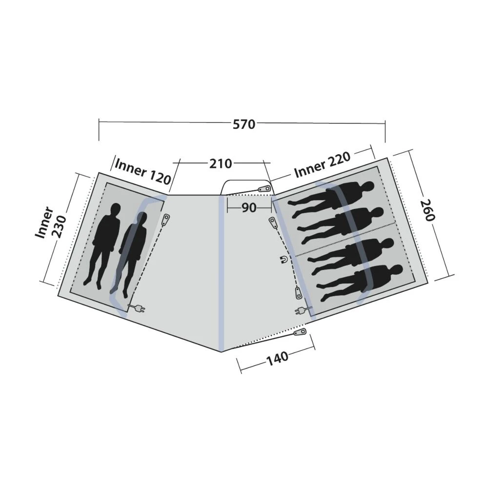 Outwell Hartford 6 Air Tent (2025) - Image 4