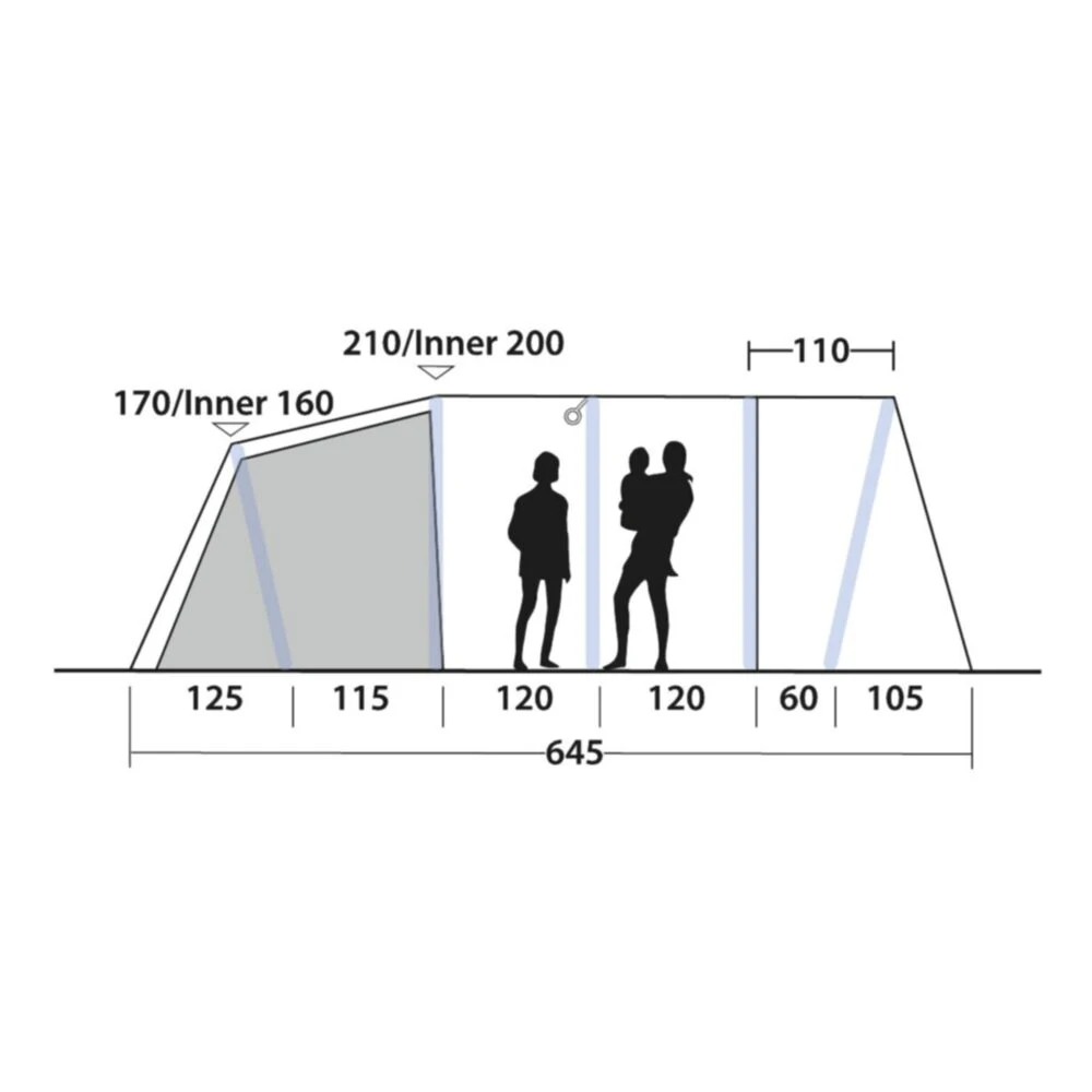 Outwell Tennessee 5 Air Tent (2025) - Image 5