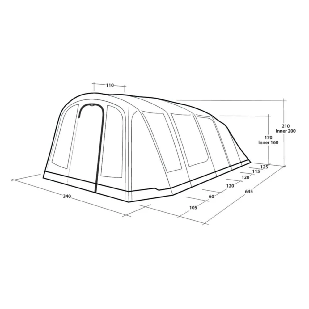 Outwell Tennessee 5 Air Tent (2025) - Image 3