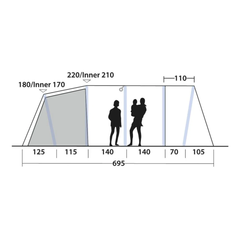Outwell Tennessee 7 Air Tent (2025) - Image 5