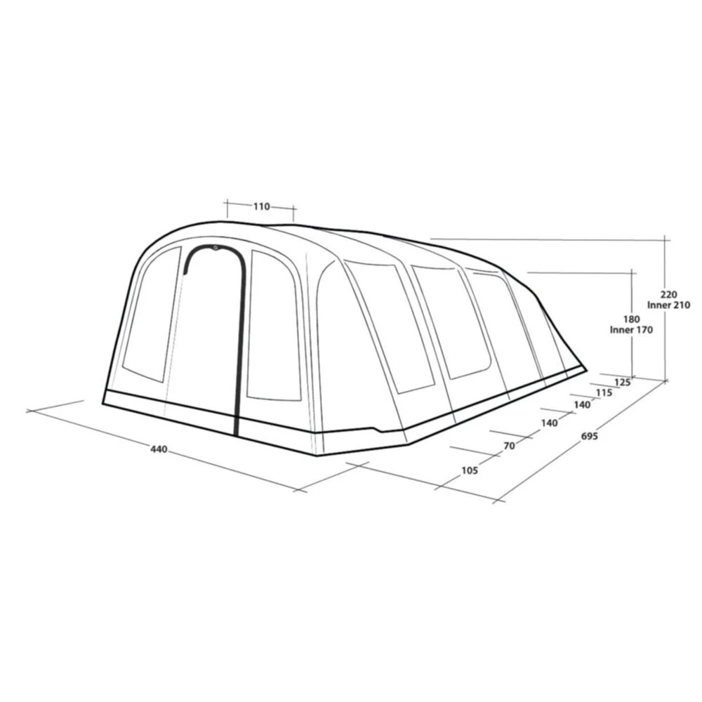 Outwell Tennessee 7 Air Tent (2025) - Image 3
