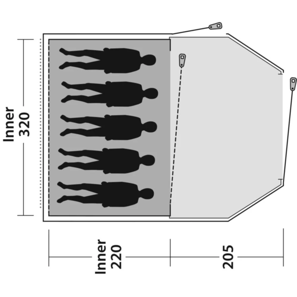 Outwell Earth 5 Plus Tent - Image 3