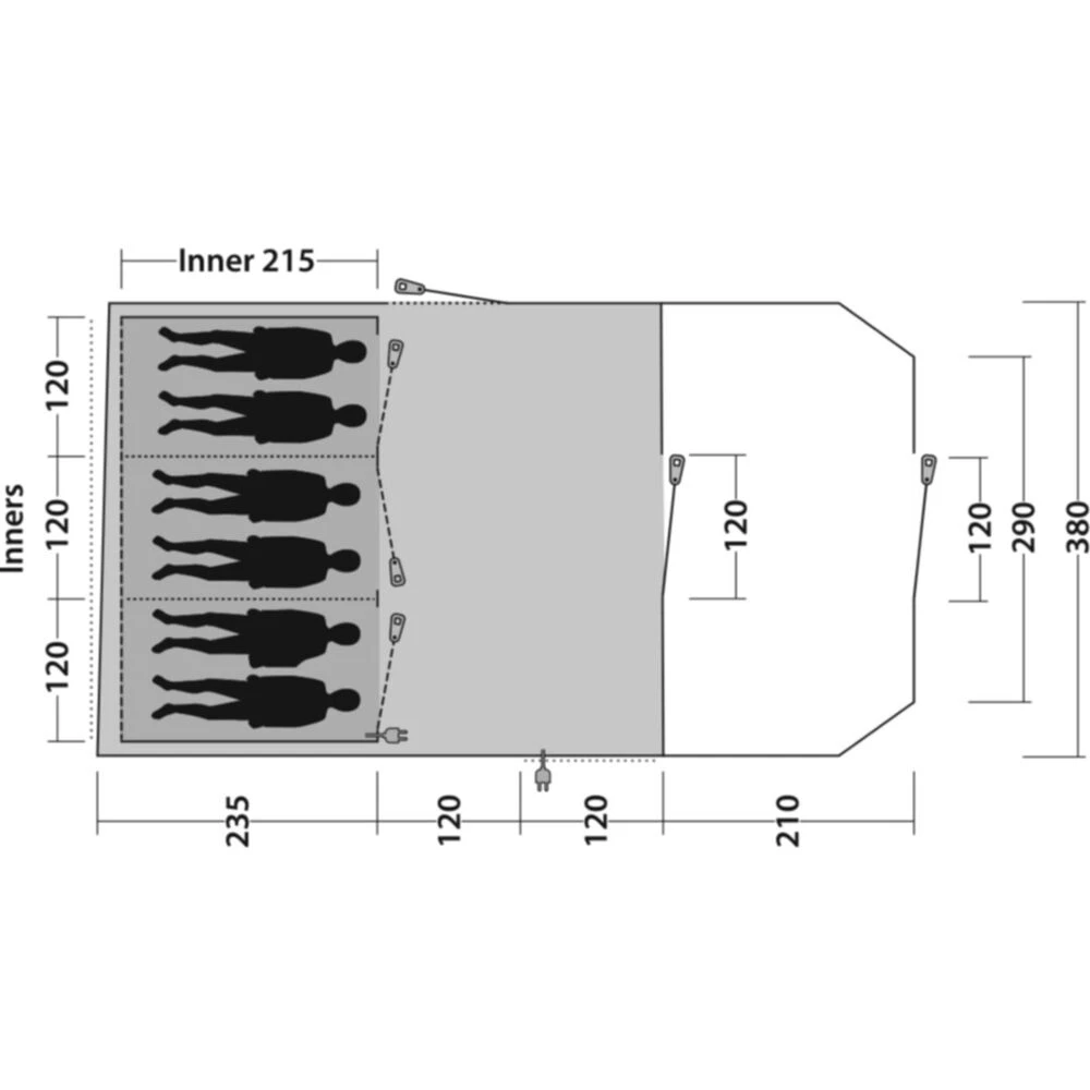Outwell Carolina 6 Tent (2025) - Image 3