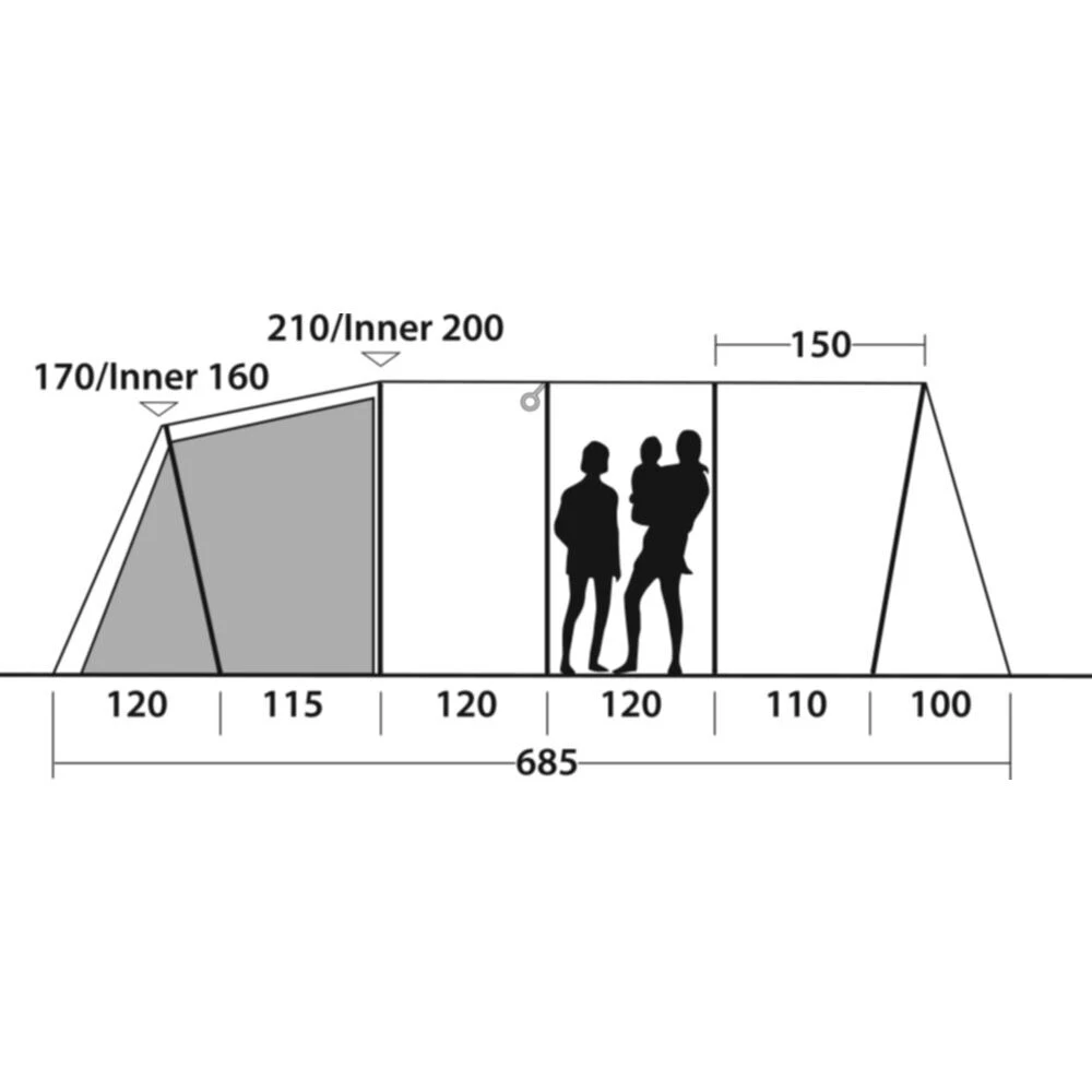 Outwell Carolina 6 Tent (2025) - Image 5