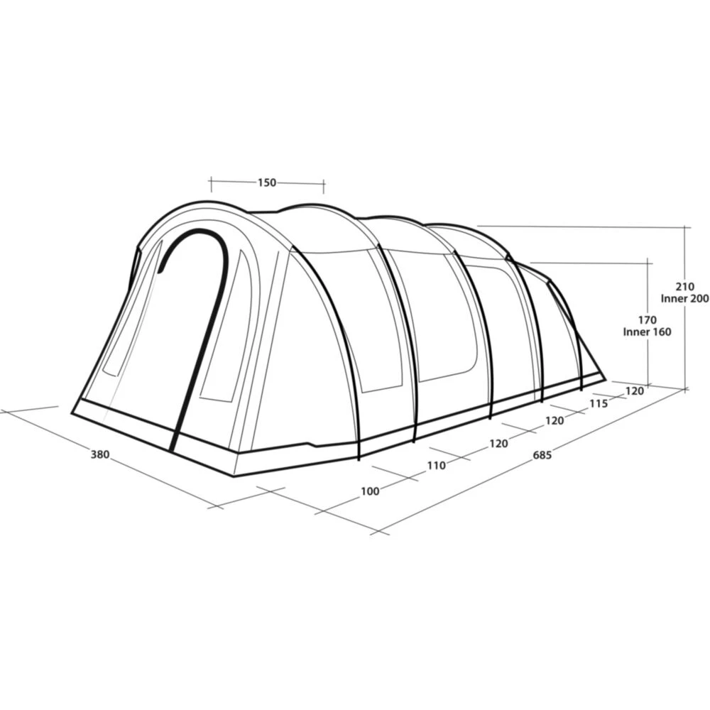 Outwell Carolina 6 Tent (2025) - Image 6