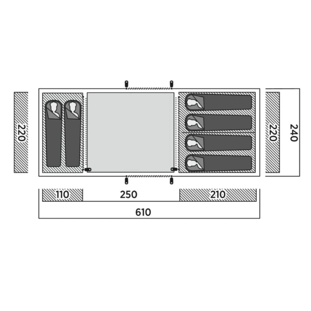 Easy Camp Leka Twin 6 Tent (2025) - Image 3