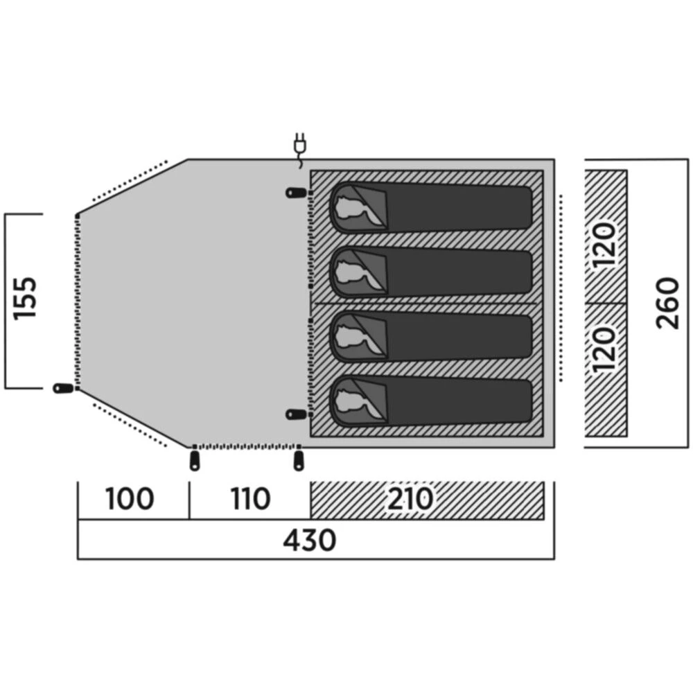 Easy Camp Bokna 4 Tent (2025) - Image 4