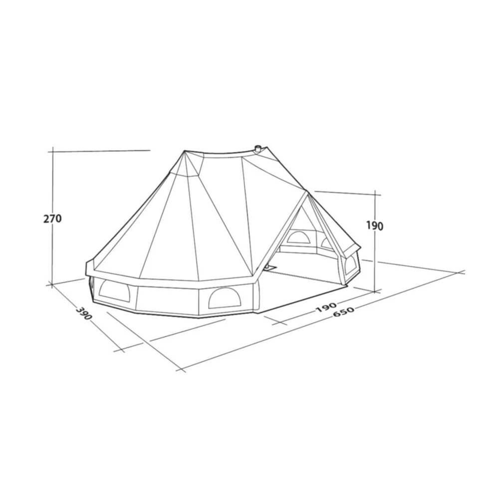 Outwell Robens Klondike Twin Tipi Tent (2023) - Image 9