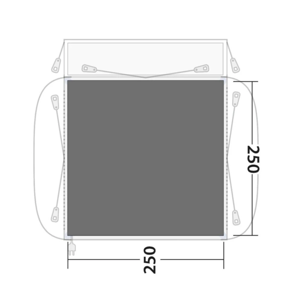 Outwell Milestone / Bremburg Footprint Groundsheet - Image 2