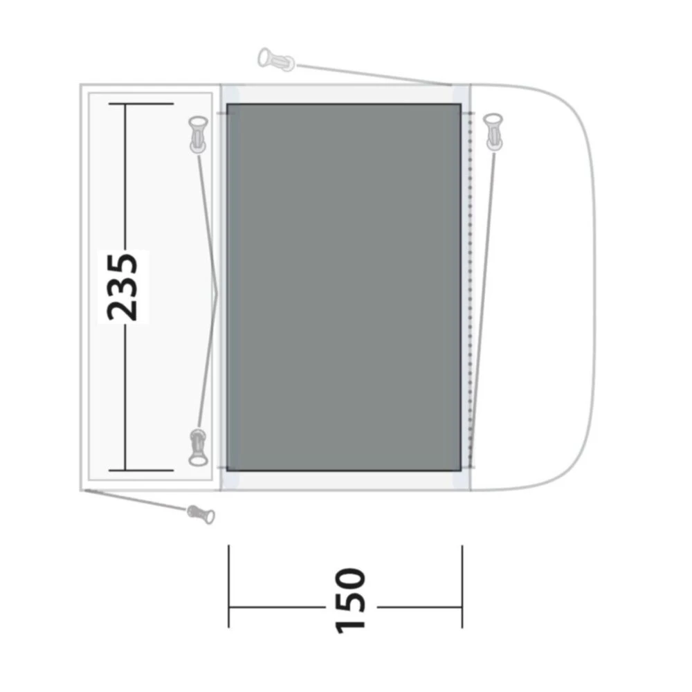 Outwell Newburg 160 Flat Woven Carpet - Image 4