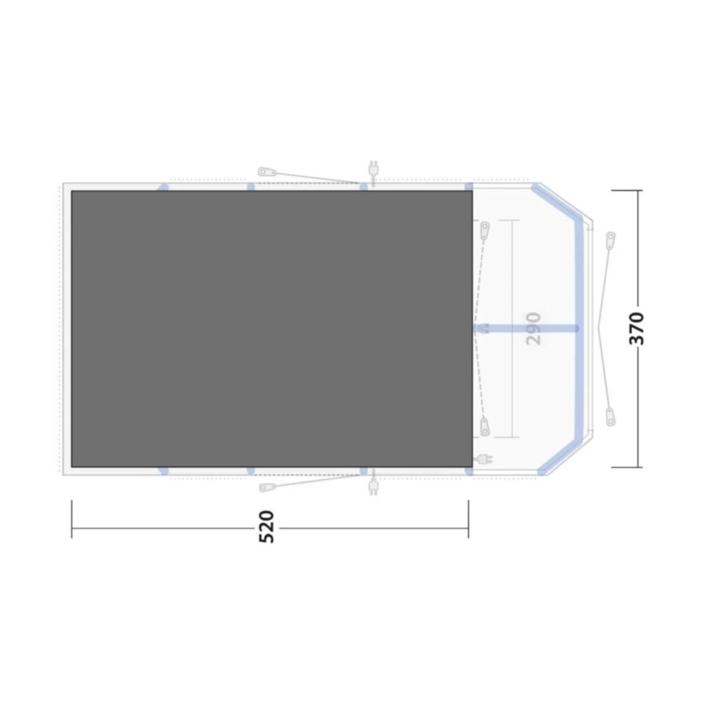 Outwell Forestville 6SA Footprint Groundsheet - Image 2
