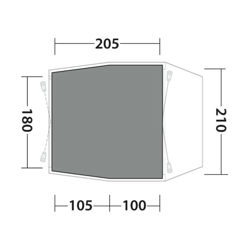 Outwell Cozy Carpet Dunecrest S (205 X 210cm) - Image 2