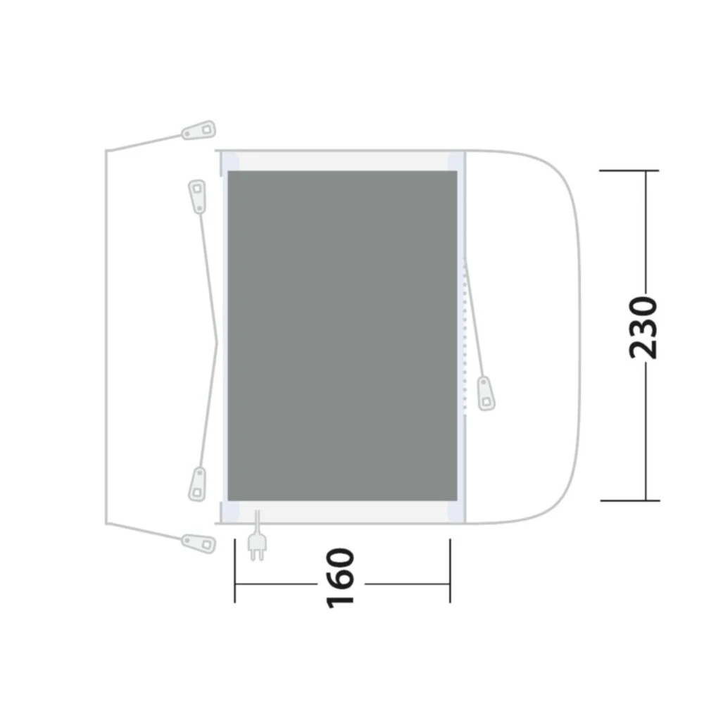 Outwell Cozy Carpet Santa Monica Air (160 X 230cm) - Image 2