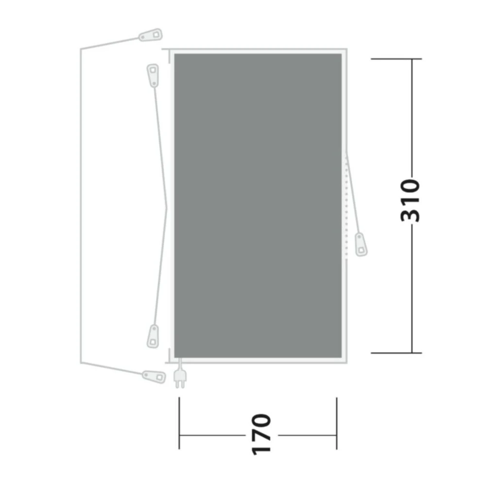 Outwell Cozy Carpet San Diego (170 X 310cm) - Image 2