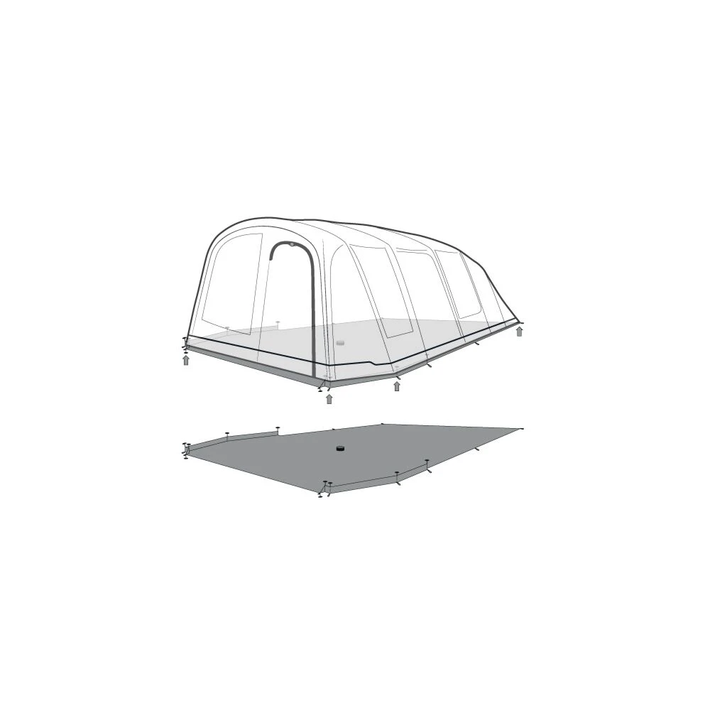 Outwell Tennessee 6+2 Footprint Groundsheet - Image 3