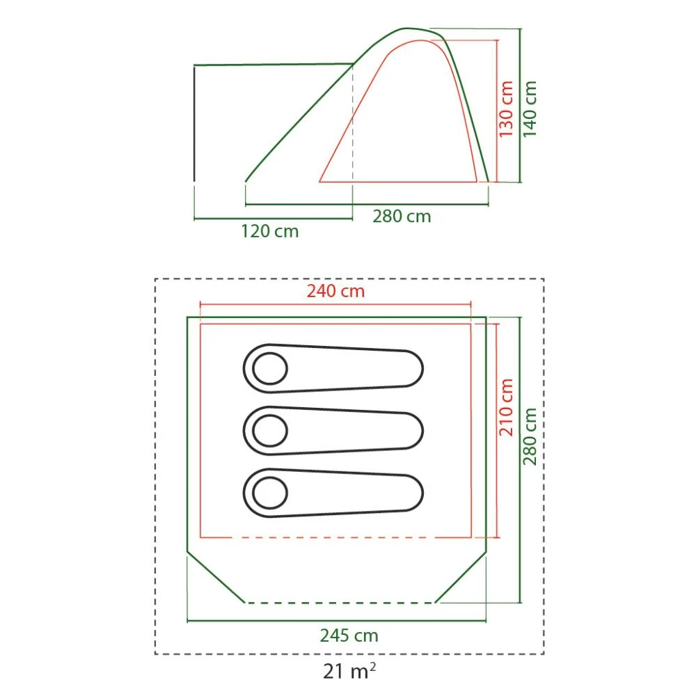 Coleman FastPitch Swagger 3 Tent - Image 2