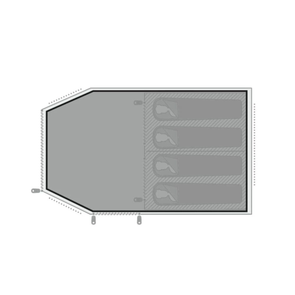 Easy Camp Bokna / Hamra 4 Footprint - Image 2