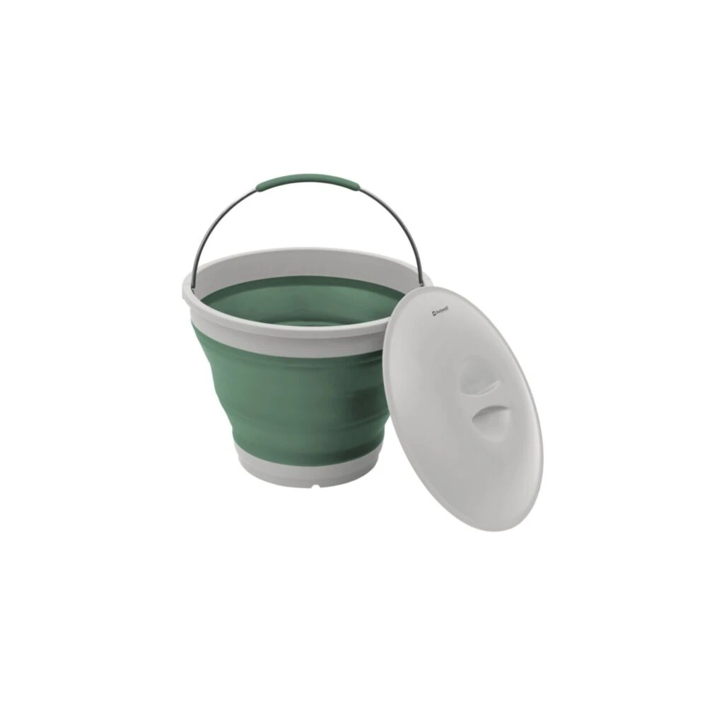 Outwell Collaps Bucket With Lid - Shadow Green - Image 2