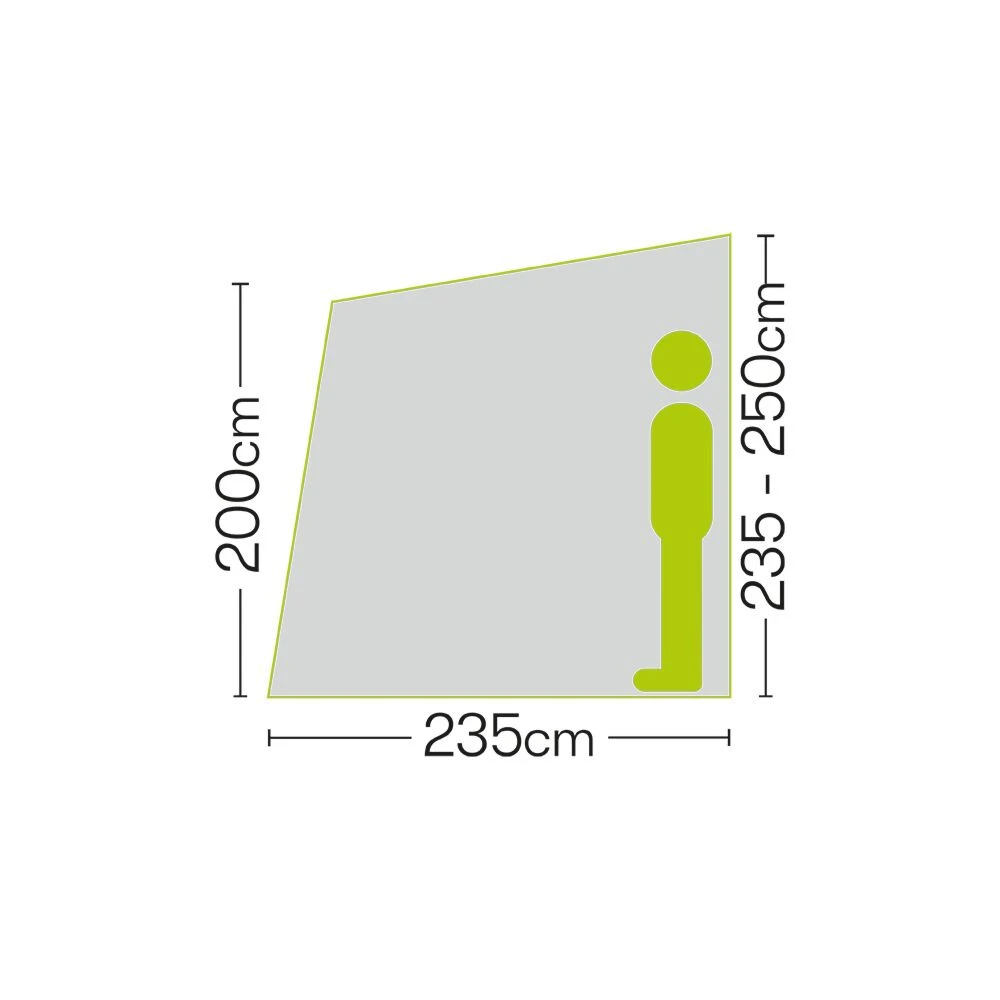 Quest Falcon Pro 325 Poled Porch Caravan Awning - Image 3