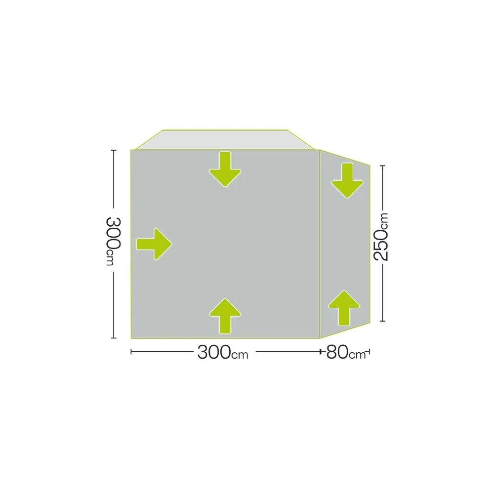 Quest Eagle Air Drive Away Awning (High: 240-270cm) - Image 4