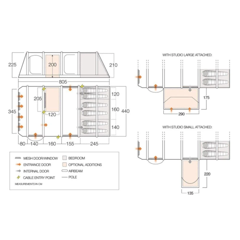 Vango Airbeam Vango Anantara IV 650xl Air Tent - Image 4