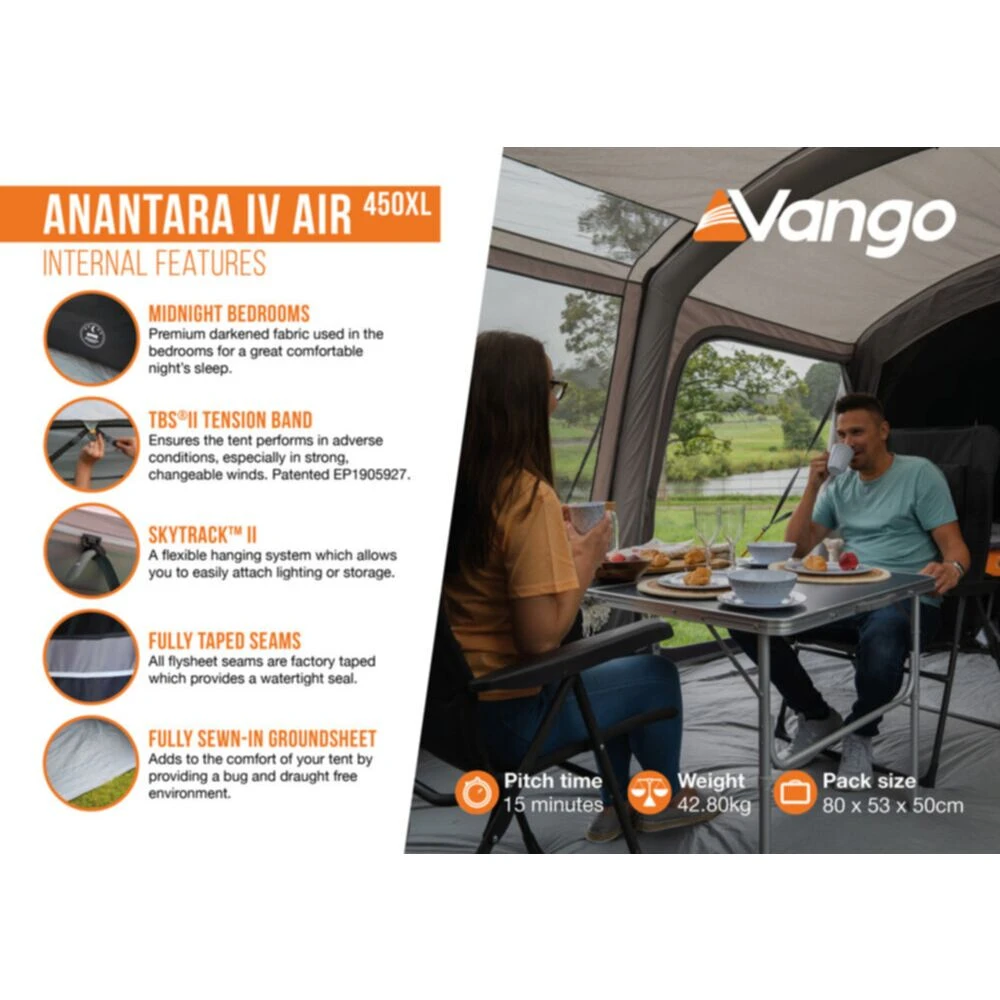 Vango Airbeam Vango Anantara IV 450xl Air Tent - Image 13