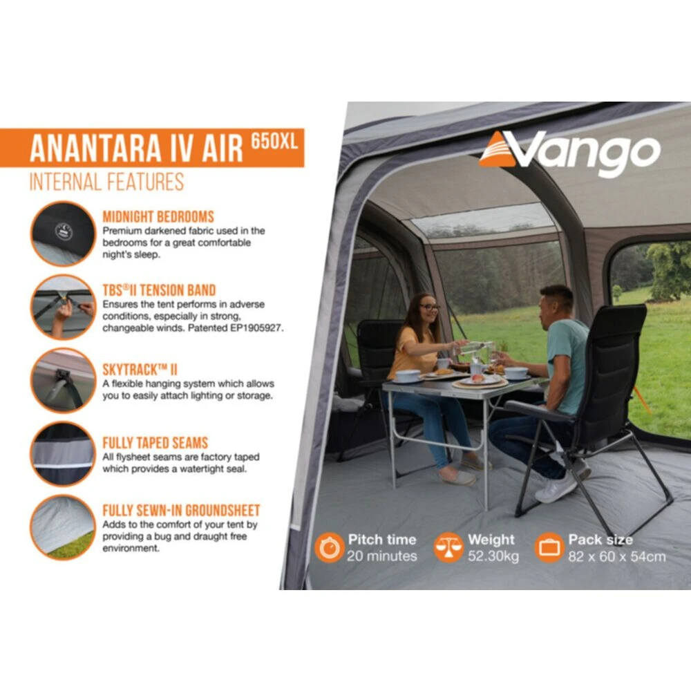 Vango Airbeam Vango Anantara IV 650xl Air Tent - Image 14