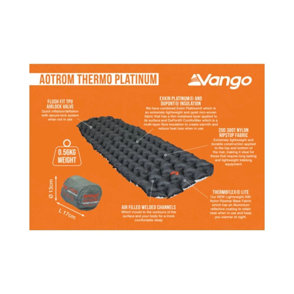 Vango Aotrom Thermo Platinum Mattress - Image 12