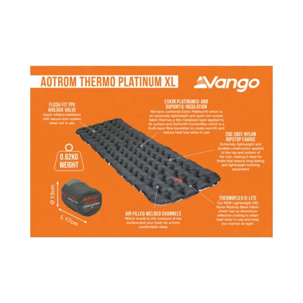 Vango Aotrom Thermo Platinum XL Mattress - Image 4
