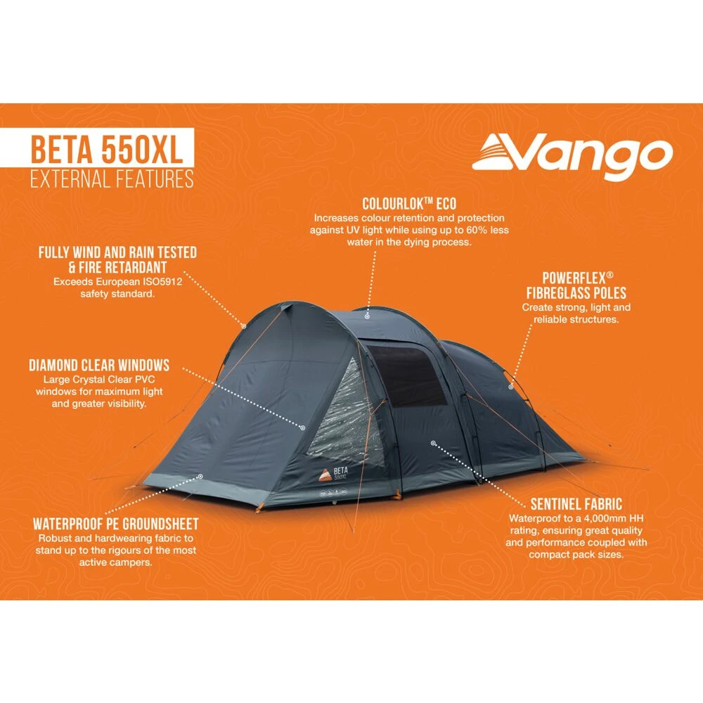 Vango Beta 550xl Tent (Deep Blue) (2025) - Image 20
