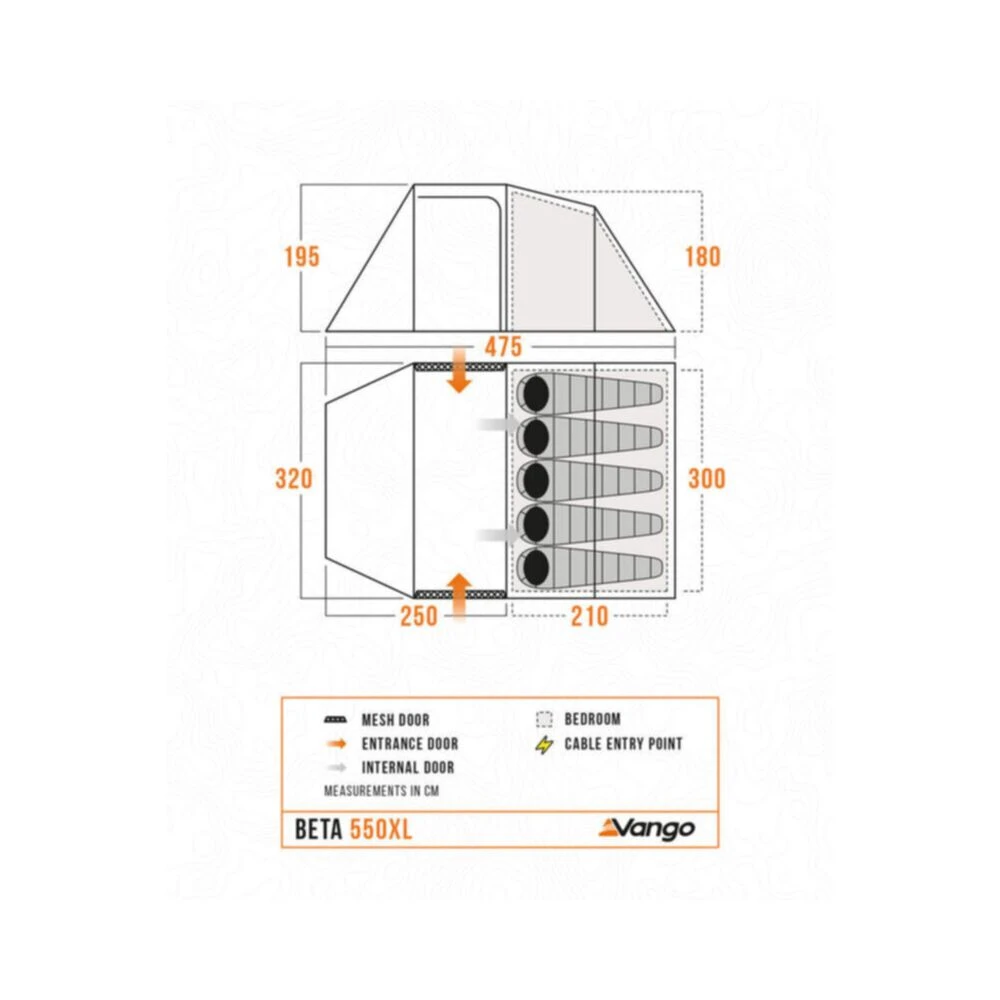 Vango Beta 550xl Tent (Deep Blue) (2025) - Image 4