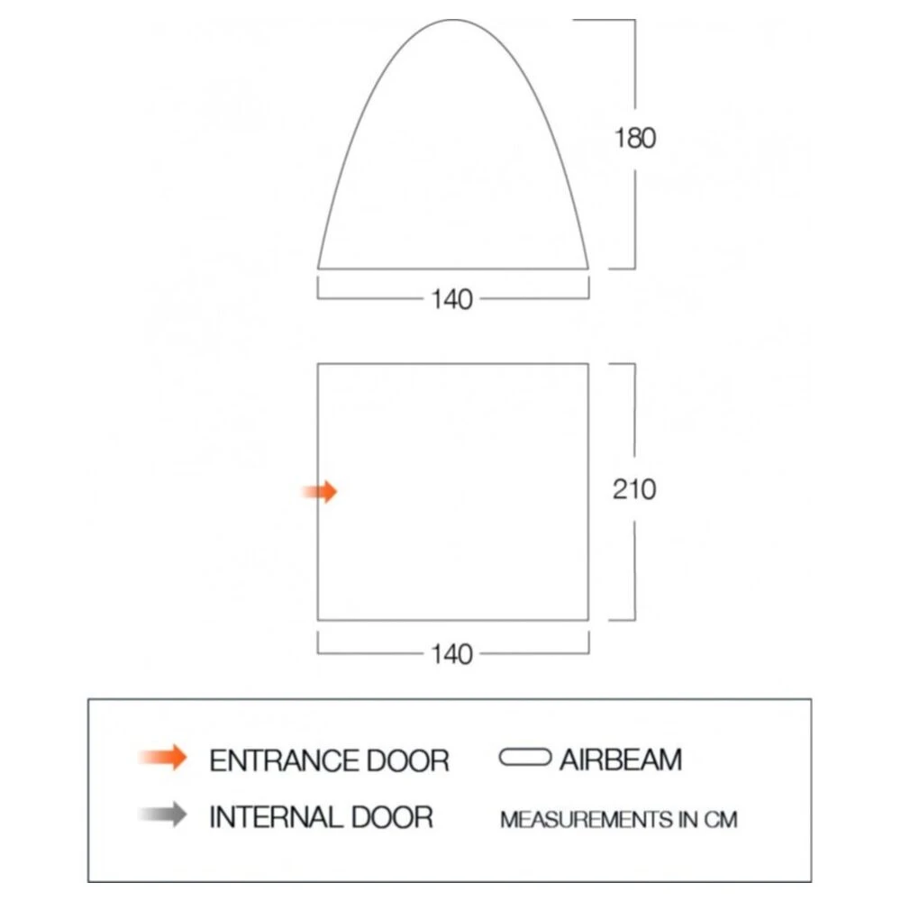 Vango Free-Standing Inner Tent (Midnight) (BR003) - Image 2