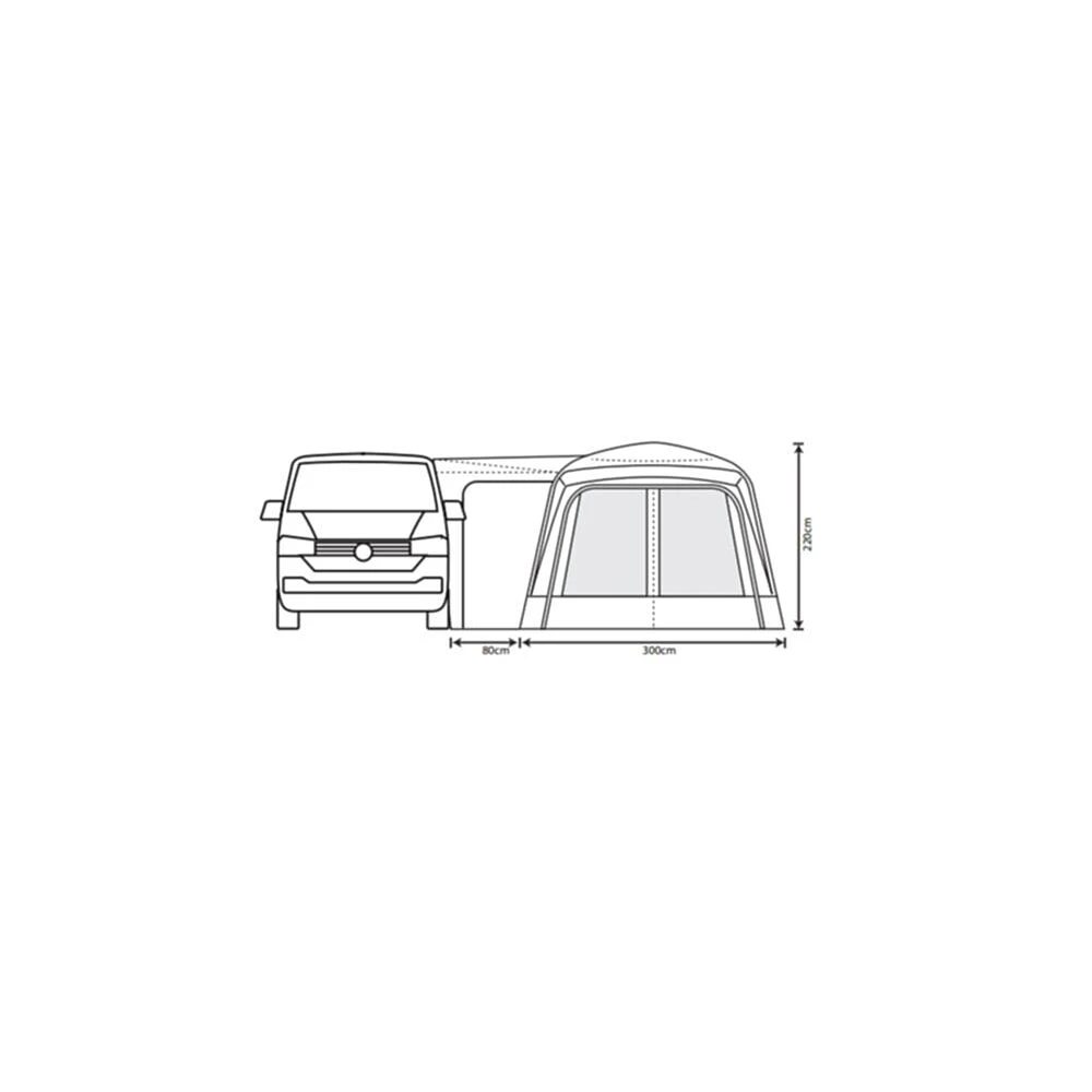 Outdoor Revolution Cayman Air High Awning (255-305cm) - Image 5