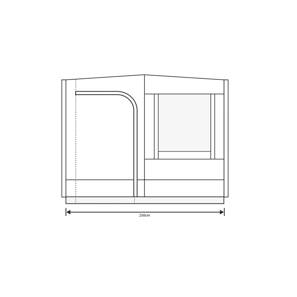 Outdoor Revolution Cayman Sun Canopy Front Panel - Image 2