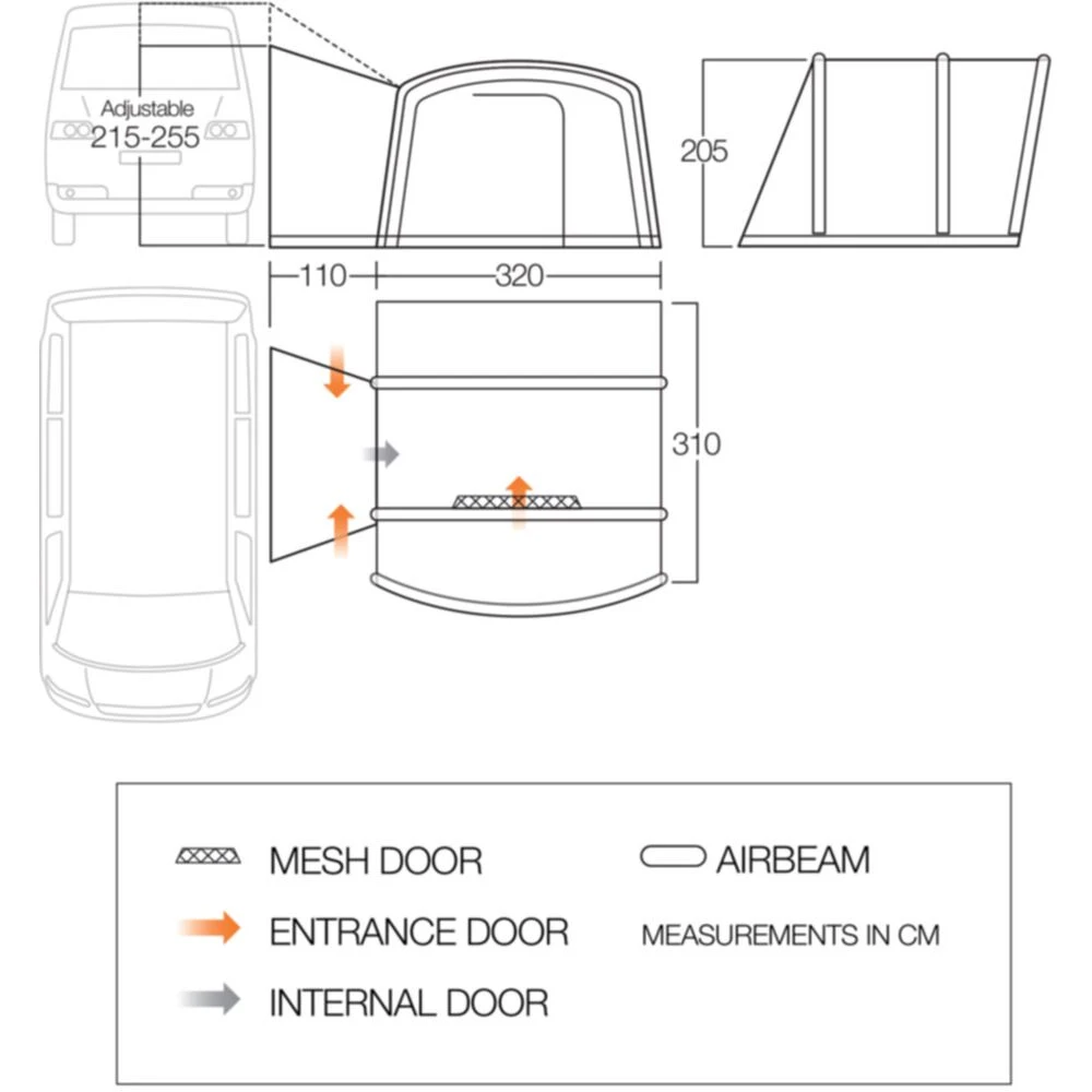 Vango Airbeam Vango Cove III Air Mid Awning (2024) - Image 4
