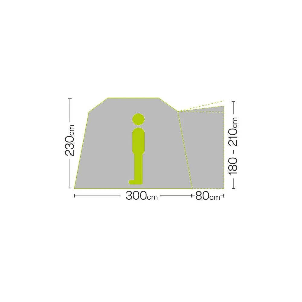 Quest Eagle Poled Drive Away Awning (Low: 180 - 210cm) - Image 2