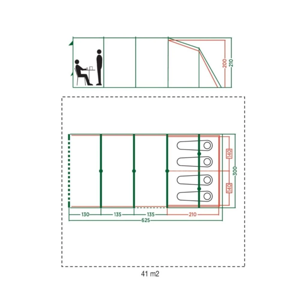 Coleman Meadowood 4L Blackout Tent - Image 2
