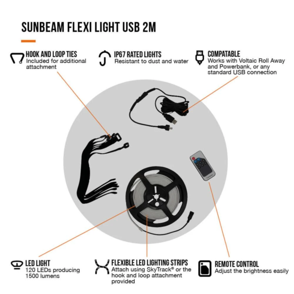 Vango Sunbeam Flexi Light 2m (USB) - Image 4