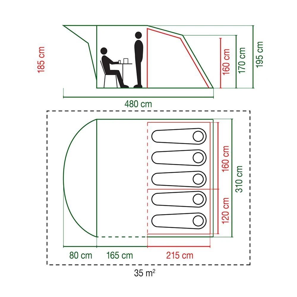 Coleman Rocky Mountain 5 BlackOut Tent - Image 2