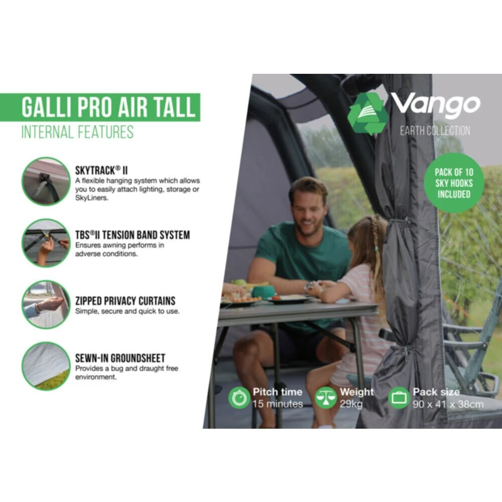 Vango Airbeam Vango Galli Pro Air Tall Awning - Image 19