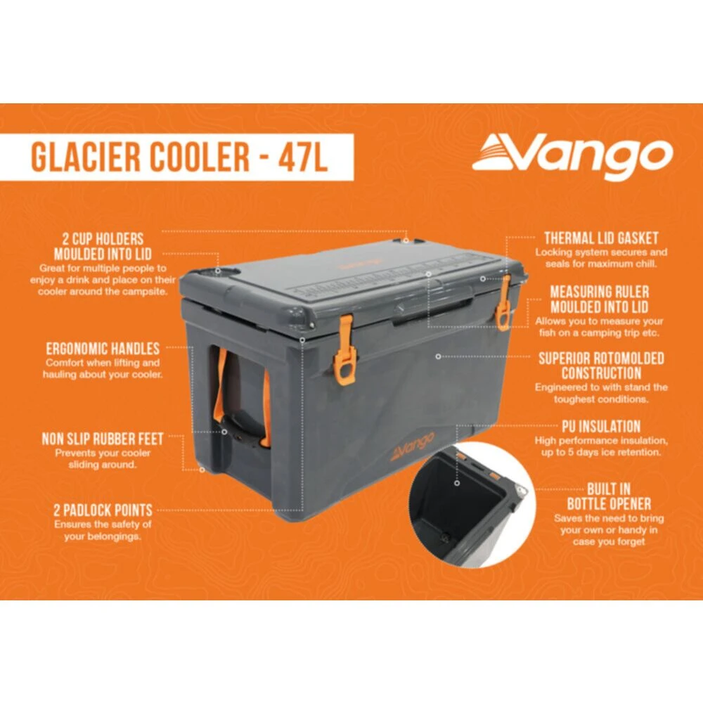 Vango Glacier 47L Cool Box - Image 4