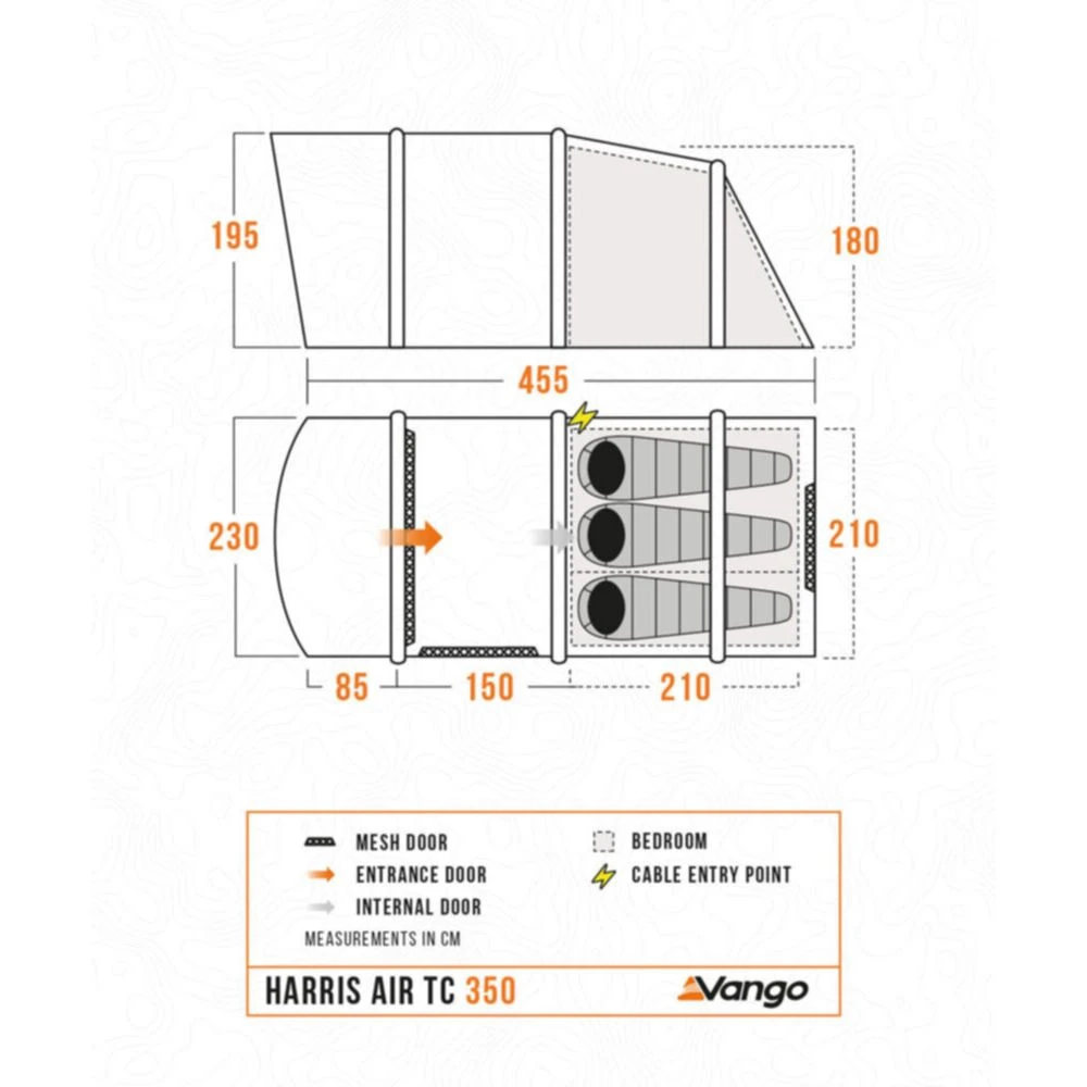 Vango Airbeam Vango Harris Air TC 350 Tent (2025) - Image 2