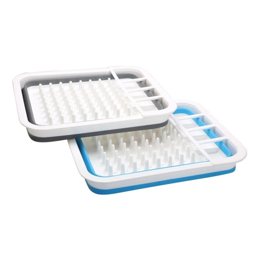 Quest Collapsible-Wares Dish Rack Drainer With Cutlery Holder - Image 5