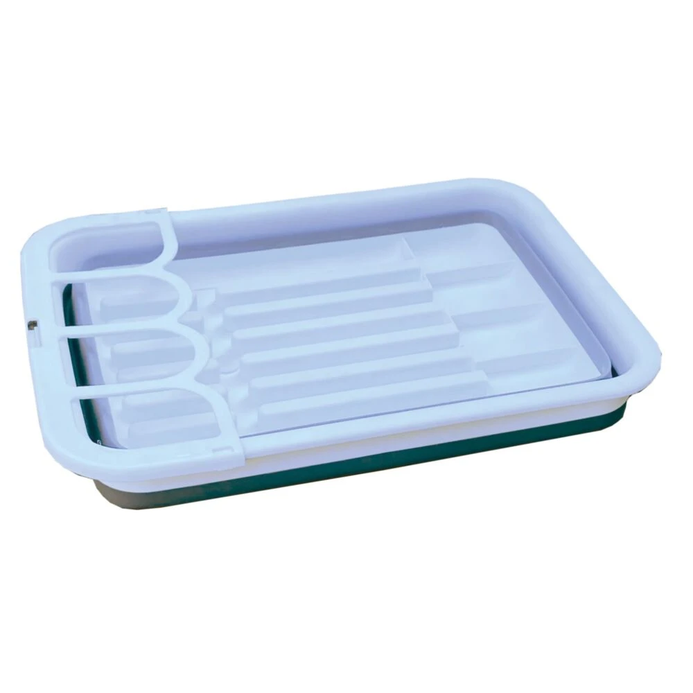 Quest Collapsible-Wares Dish Rack With Draining Extension - Image 2