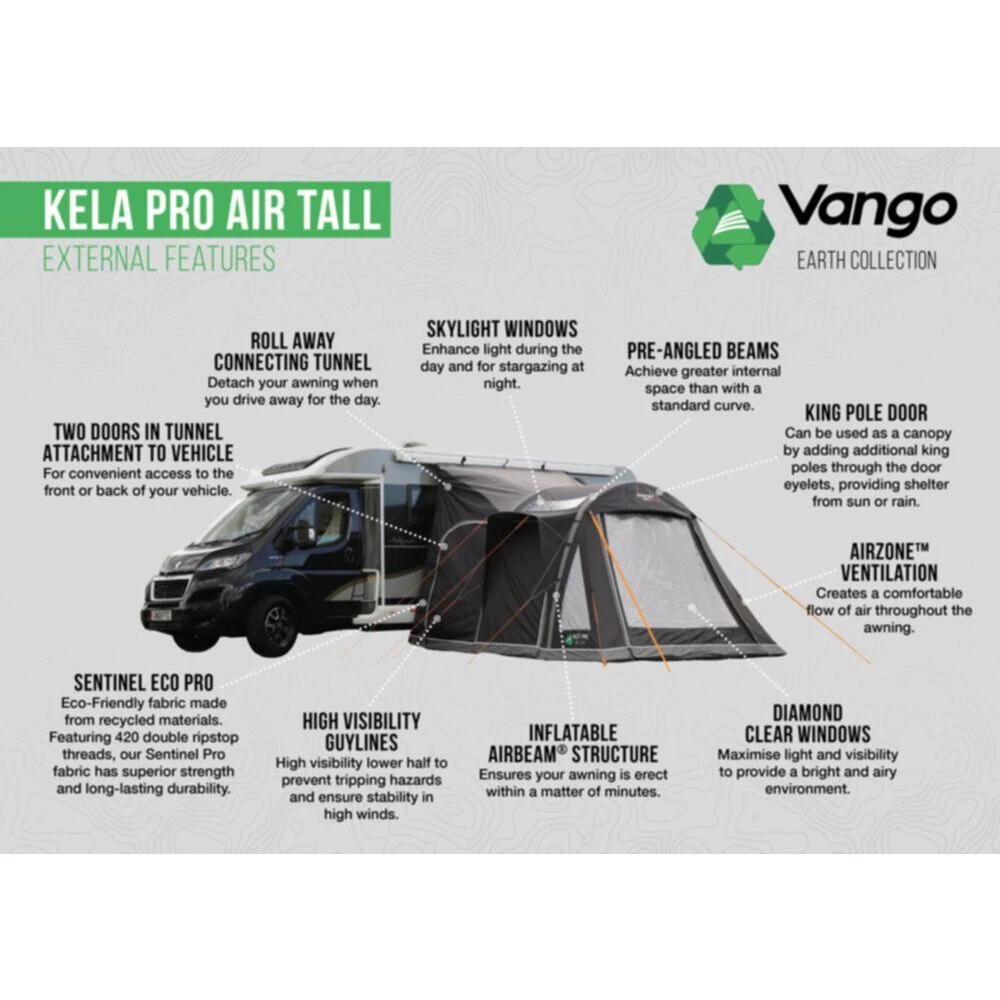 Vango Airbeam Vango Kela Pro Air Awning Tall - Image 10