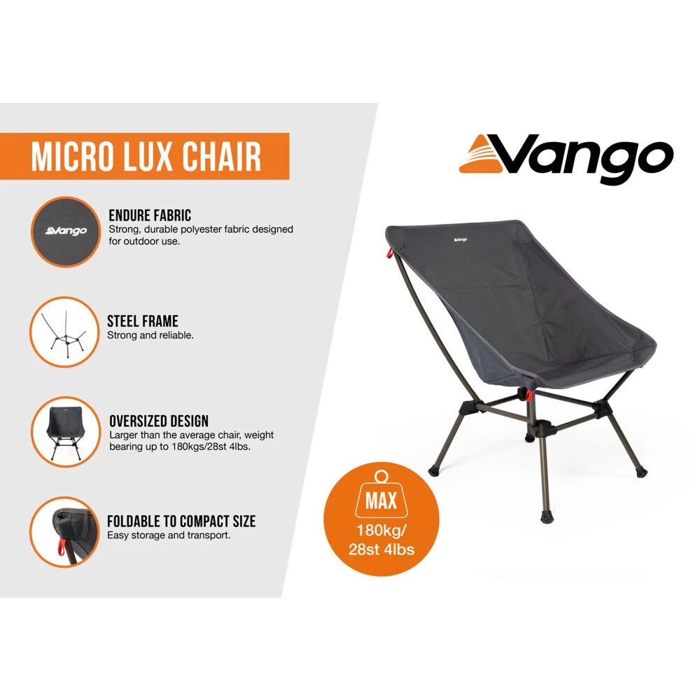 Vango Micro Lux Chair (Excalibur) - Image 3