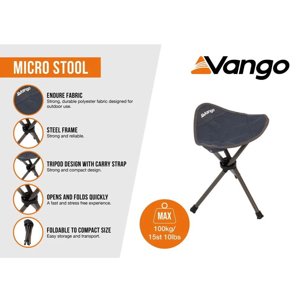 Vango Micro Stool (India Ink) - Image 2