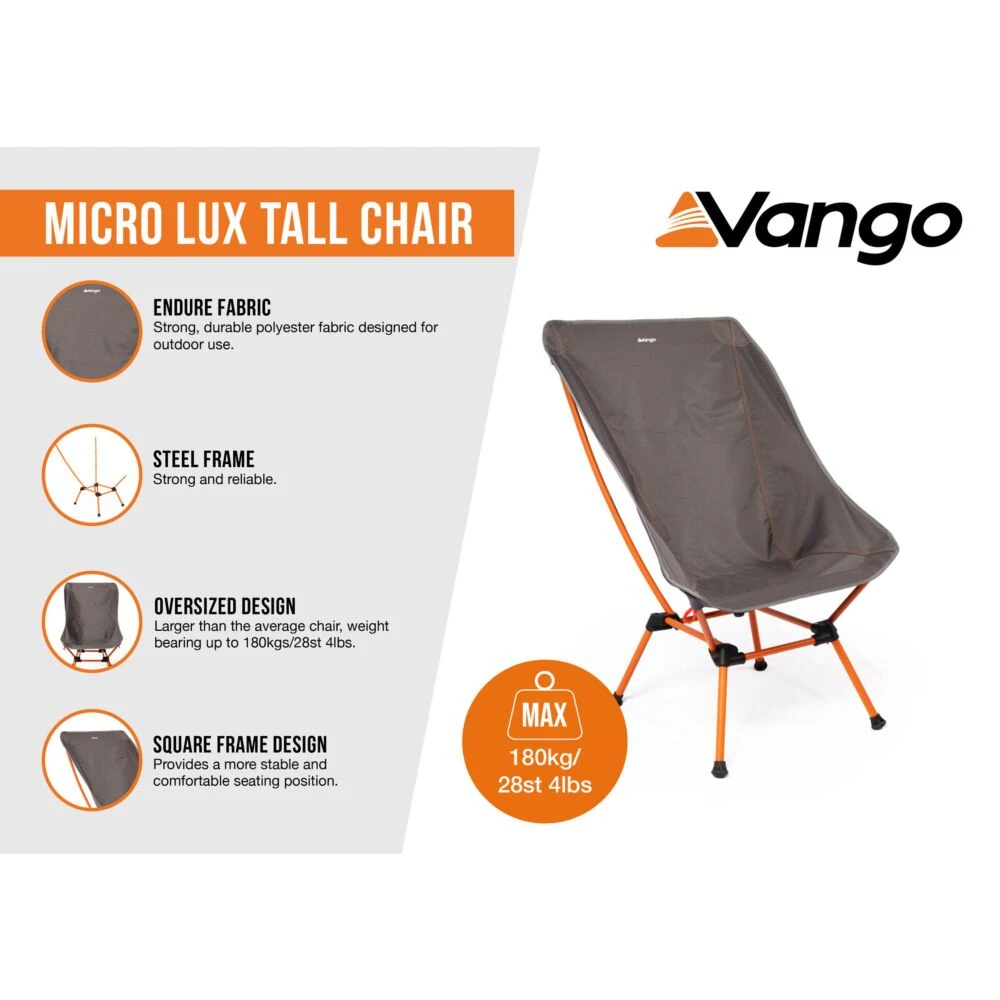 Vango Micro Lux Tall Chair (Excalibur) - Image 2