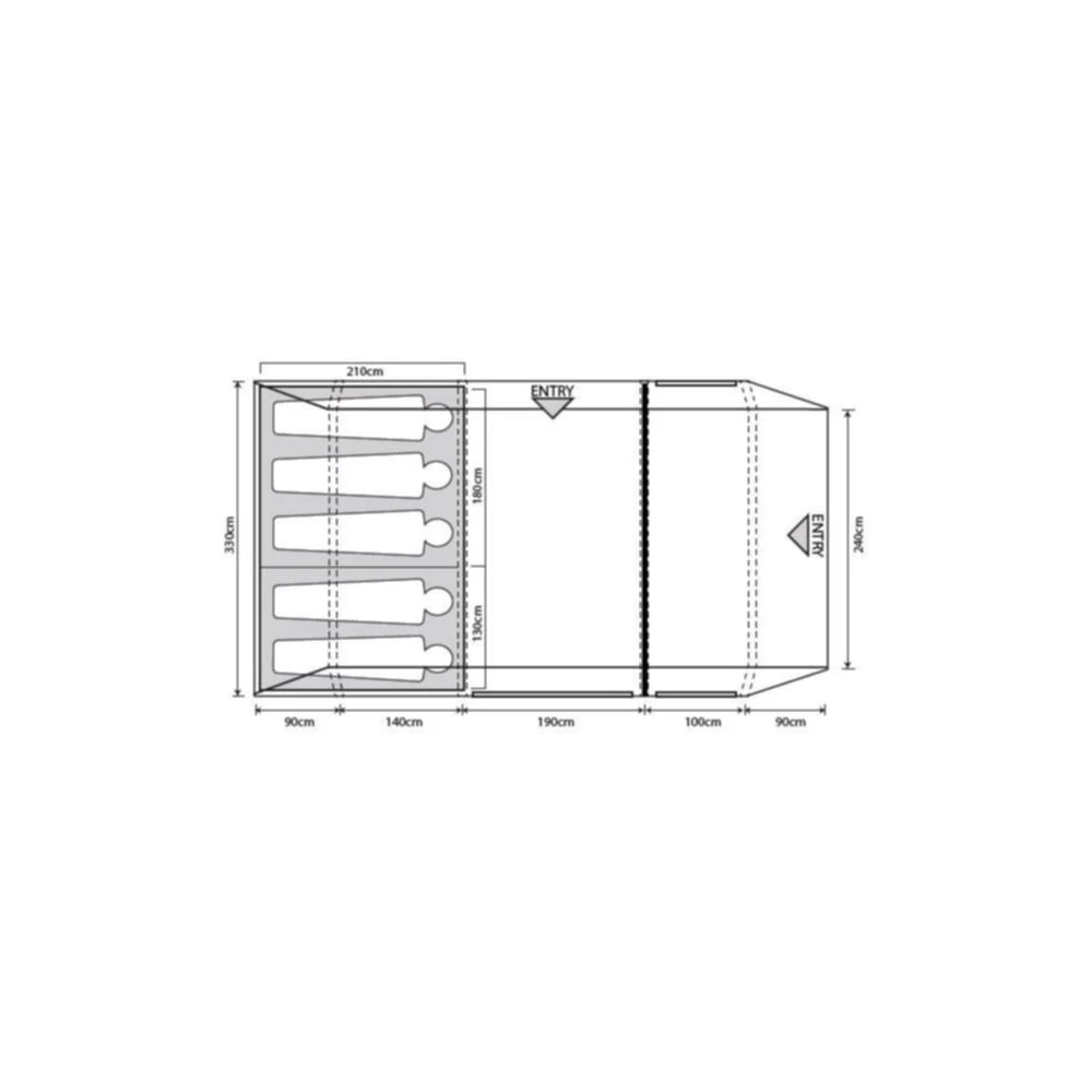 Outdoor Revolution Camp Star 500XL Air Tent Bundle (incl Footprint) - Image 4